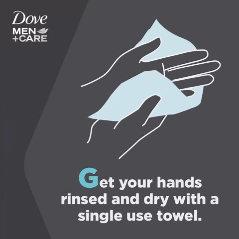 Dove Men+Care Active Clean, Dual Sided Shower Loofah, Hydrate Skin, 1ct