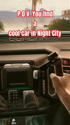 P.O.V. You find a cool car in Night City. #cyberpunk2077 #cars #videogames #shorts