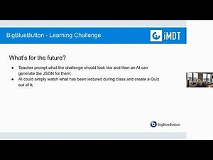 BigBlueButton Developer Summit 2025, Presentation 7: Learning Challenge Plugin