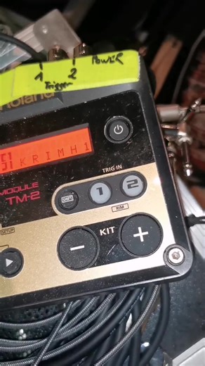 That's how a drum trigger works! @footblaster__ TRIGGER receive the drum hit and sends it to Roland Tm2 drum module. | FootBlaster Drum Gear