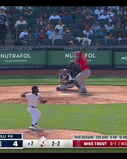 Mike Trout just did it again!! Monster home run vs. Yankees