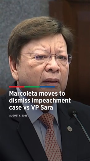1.9M views · 85K reactions | Marcoleta moves to dismiss impeachment case vs VP Sara | ABS-CBN News | Facebook