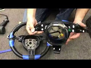 Porsche PDK Sport Steering Wheel Trim and Switch Removal