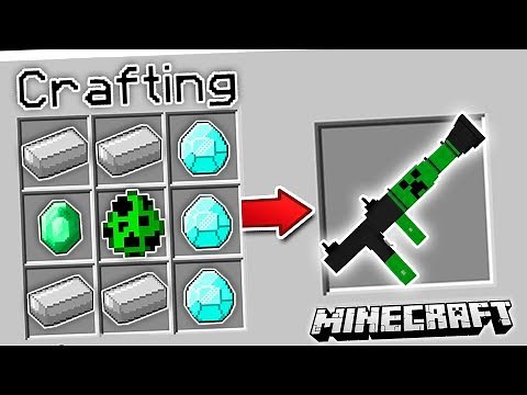 CRAFTING MINECRAFT MOBS INTO GUNS!!