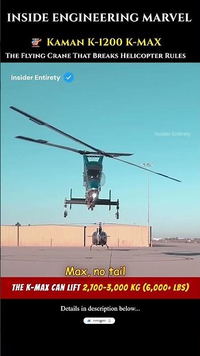 Kaman K-MAX Helicopter Explained | The Insane Synchropter That Lifts More Than Its Own Weight 🔥