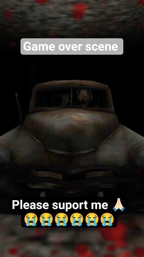 Granny Game Game Over Scene 😨 #viralshort #shortsviral #gameover #scary