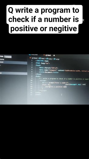 Go for it In description there is more questions for if else in java script #js #html #coding #short
