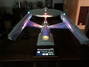 Star Trek USS Enterprise Refit Polar Lights 1/350 Scale Model with Lights and Sound #startrekmodels
