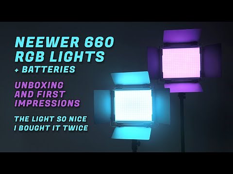 Neewer 660 Led Light + Batteries Unboxing and Impressions