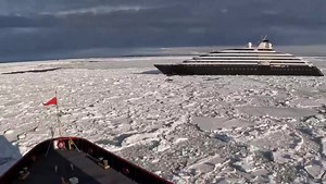 Cruise ship is freed by US Cutter after getting stuck in Antarctic ice