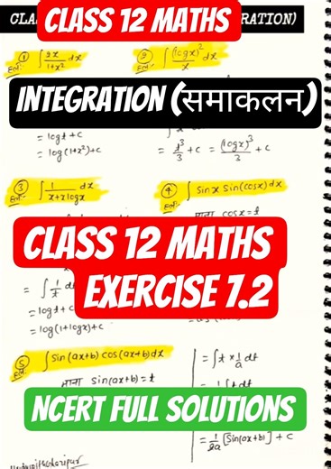 Ex7.2 Q.1to 39 SOLUTIONS OF INTEGRALS NCERT CHAPTER 7 CLASS 12th