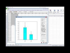 Bar Chart: How to make bar chart with standard error and non-PAST confidence interval? - Subtitled