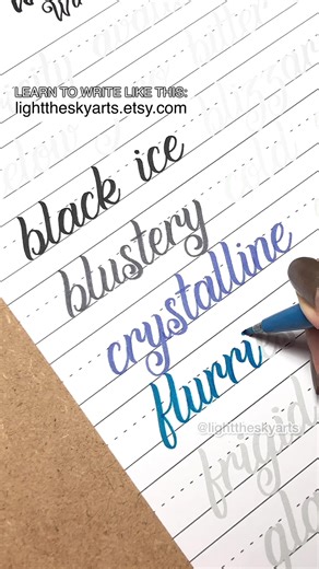 350 Winter Words Lettering Practice Workbook