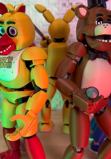 3d printed five nights at Freddy’s #fivenightsatfreddys #3dprinting #fyp #viral #fnaf