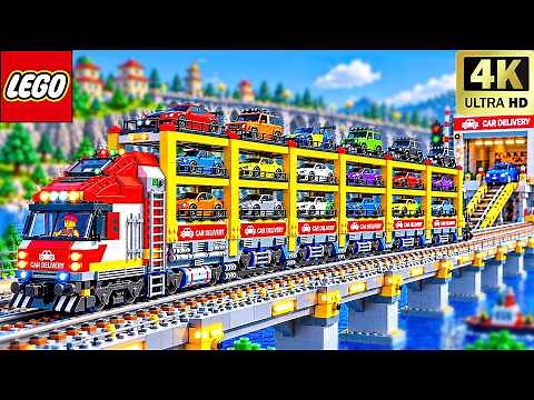 I Built a GIANT LEGO Delivery Train!🚄 | LEGO Creative Toys