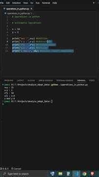 Python is all you need - Operations