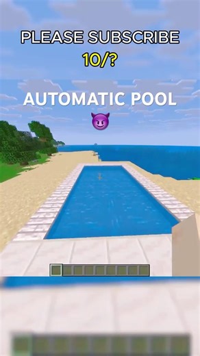 MINECRAFT AUTOMATIC POOL (World's Smallest Violin) #minecraft #babyshorts