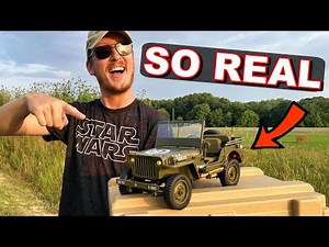 Miniature SCALE ARMY JEEP - ROCHobby 1941 Willys MB Scaler Military Vehicle - TheRcSaylors