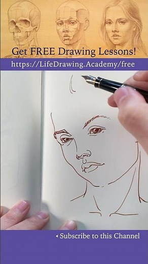 How to Draw a Fast Woman Portrait: https://lifedrawing.academy/free