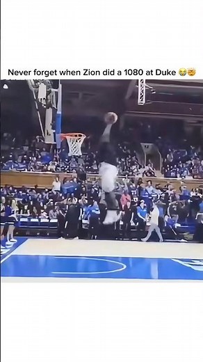 Zion Williamson’s 1080 Dunk from college 😭🤯 #teamflightbrothers