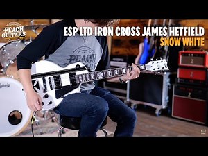 No Talking...Just Tones | ESP LTD Iron Cross James Hetfield | Snow White