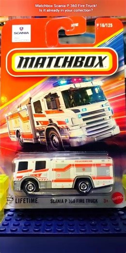 Matchbox Scania P 360 Fire Truck #matchboxcars