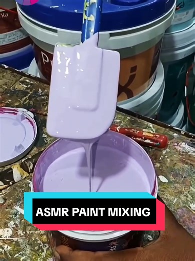ASMR Paint Mixing: A Relaxing Color Experience