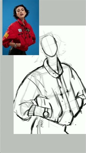 Speed Drawing with Reference | Clean Lineart