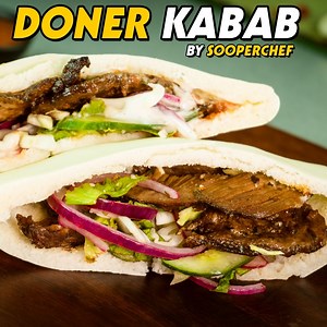 166K views · 1.2K shares | Pleasing Doner Kebab recipe. Full of tenderness and Healthy vegetable Turkish Doner Kebab Recipe to try out in post Eid Recipes. Make it, Eat it and Enjoy it. Find Recipe Card Here  https://youtu.be/DQi46CzMaT4 Download Mobile App: goo.gl/tXAXi4 #DonerKebabRecipe #TurkishDonerKebab #SooperChef | SuperChef | Facebook