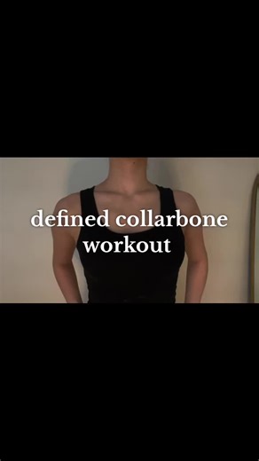 shoulder clavicle workout to get more visible collarbone ♥️ #fypシ゚ #fyp #shoulderworkout #foryoupage #foryou #glowup