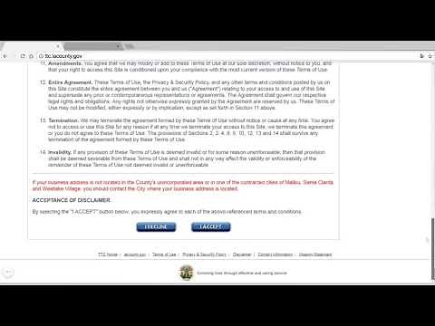 How to get a business license application in Los Angeles County