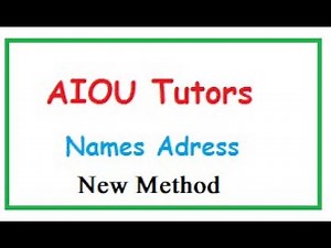 How to Check Tutor list Name Address and phone number using CMS portal In AIOU | Latest/ new Method