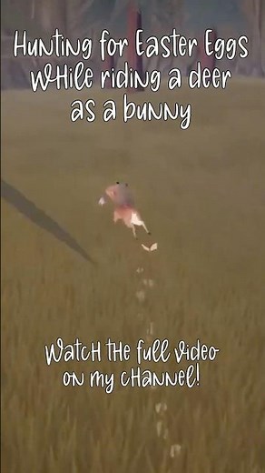 Easter Egg hunting on a deer as a bunny 🐰🥚 | #cozygaming #cozygames #cinnabunny
