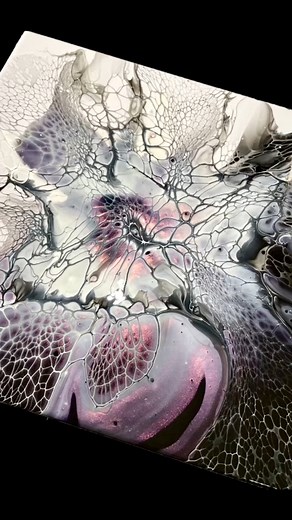 24K views · 622 reactions | Split base with a pop of pink! #art #fluidart #painting #paint #colour #cells | Lisa Marvin Art | Facebook
