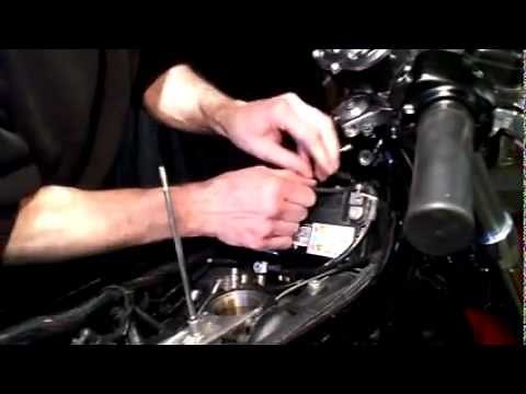 Harley V-rod Battery Remove and Replace Pt 2.avi