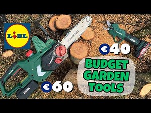 Lidl gardening on a budget - Parkside tools! Pruning shears, Chainsaw, Trimmer, Leaf blower & more!