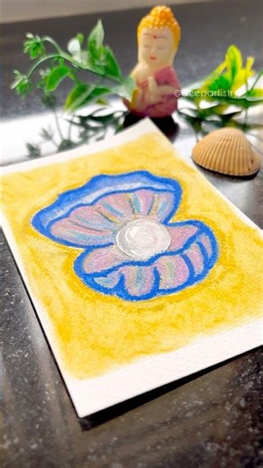 Shell drawing🤩❤️ | Pearl drawing 🐚 #art #drawing #shorts