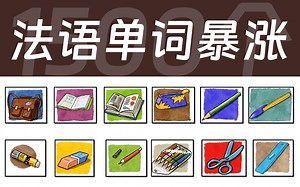 【法语图解词典】情景式记忆法语单词，图文对照，掌握80%场景词汇！！背完词汇量暴涨！！