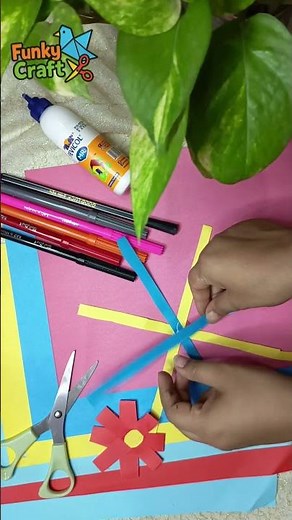 Easy Paper Flower Craft 🌸 | Colorful DIY for Kids | Simple Paper Art
