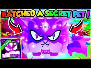 I Hatched My FIRST Secret Pet in BGS Infinity!! (Roblox)