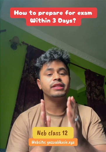 Class 12 Exam Prep: How to Pass in 3 Days (NEB)