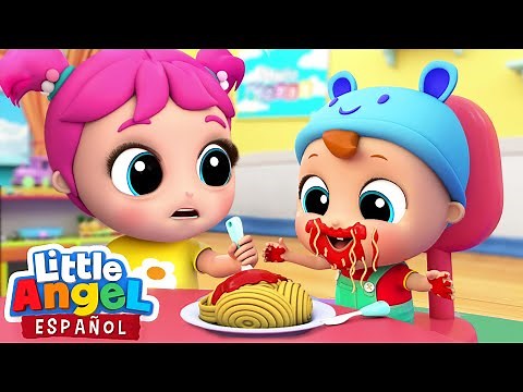 Yum Yum Spaghetti | Little Angel And Friends Kid Songs