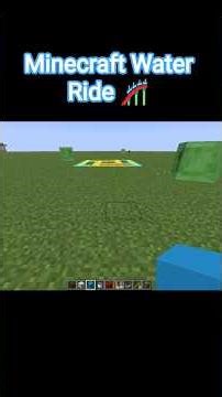 Minecraft Water 🌊 Ride 🎢 tutorial make for Java edition.#minecraft #youtube #gaming
