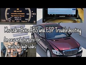 Mercedes Benz ABS/ESP Inoperative | W221 S - Class | Diagnosis and Solution
