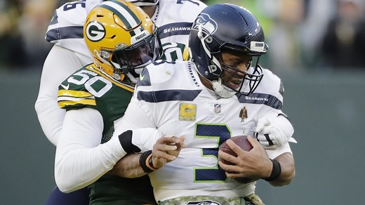 Whitney Mercilus' speed and power are too much for first sack with Packers