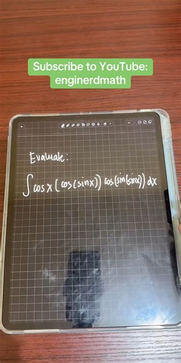 5.6K views · 80 reactions | Integral Practice #154 #enginerdmath #math | Enginerdmath | Facebook