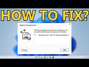 How to Fix Page Unresponsive error in Google Chrome on Windows 11/10/8/7 (2023 EDITION)