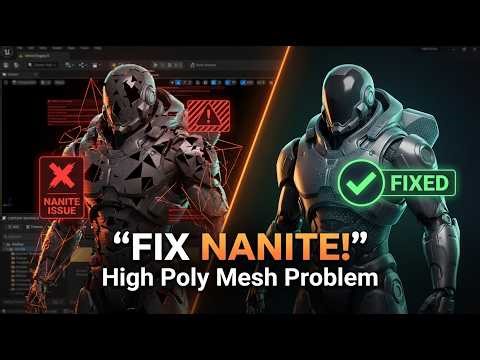 Fix High Poly Mesh Nanite Errors in Unreal Engine 5 Tutorial.