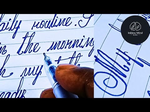 Most Satisfying Handwriting ✍️ | My Daily Routine | Beautiful English Calligraphy 😍