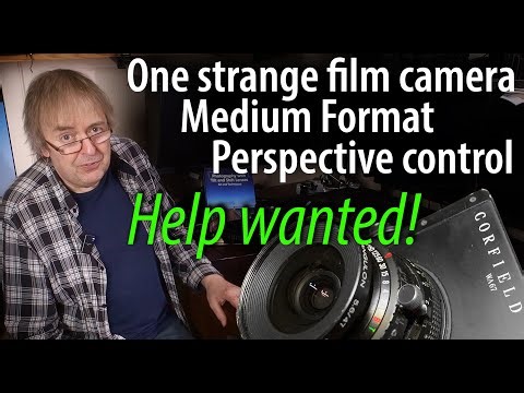 A very unusual film camera. Corfield WA67 medium format 'perspective control' Built-in rise/fall